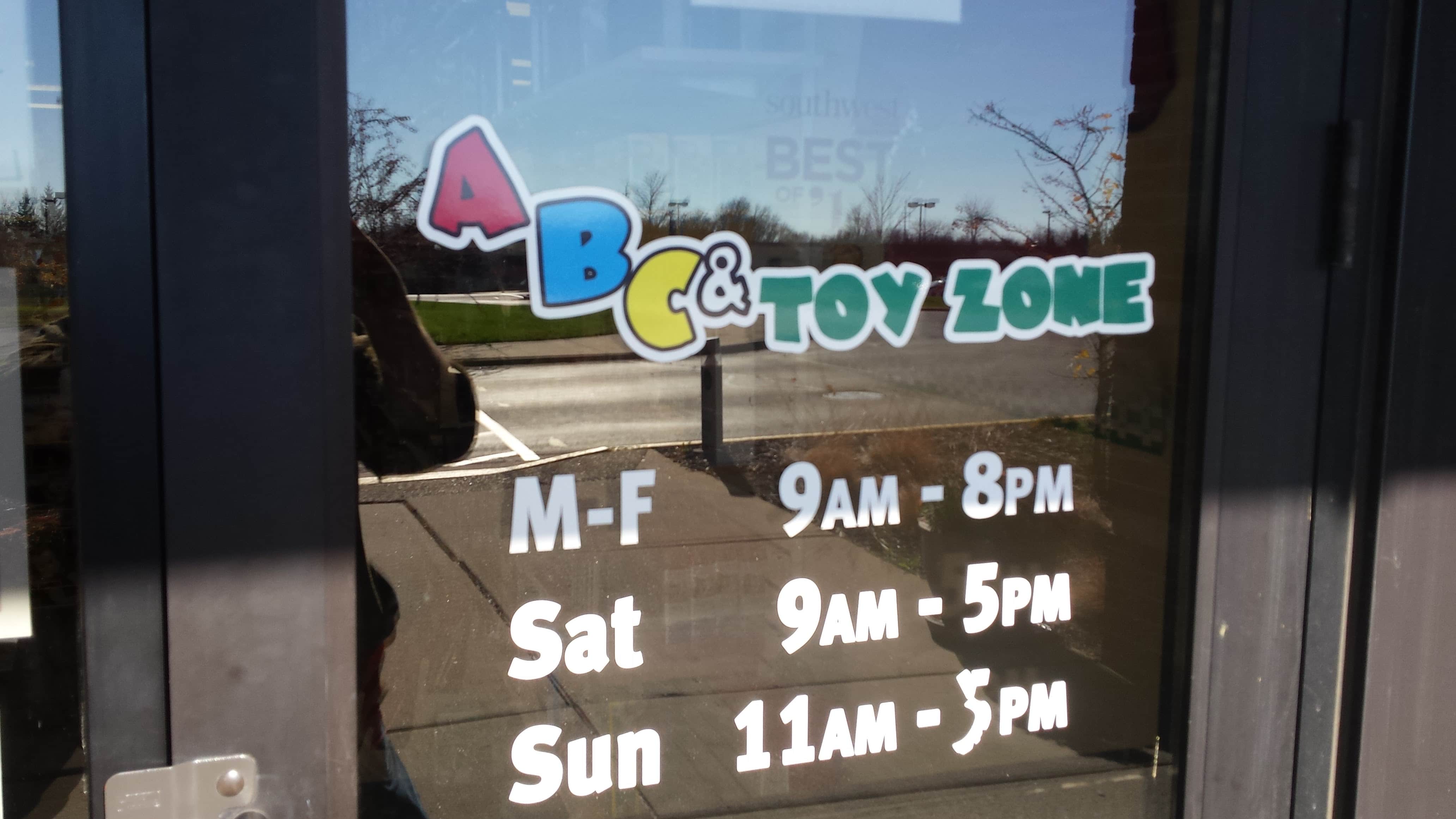 Hours at ABC Toy Zone