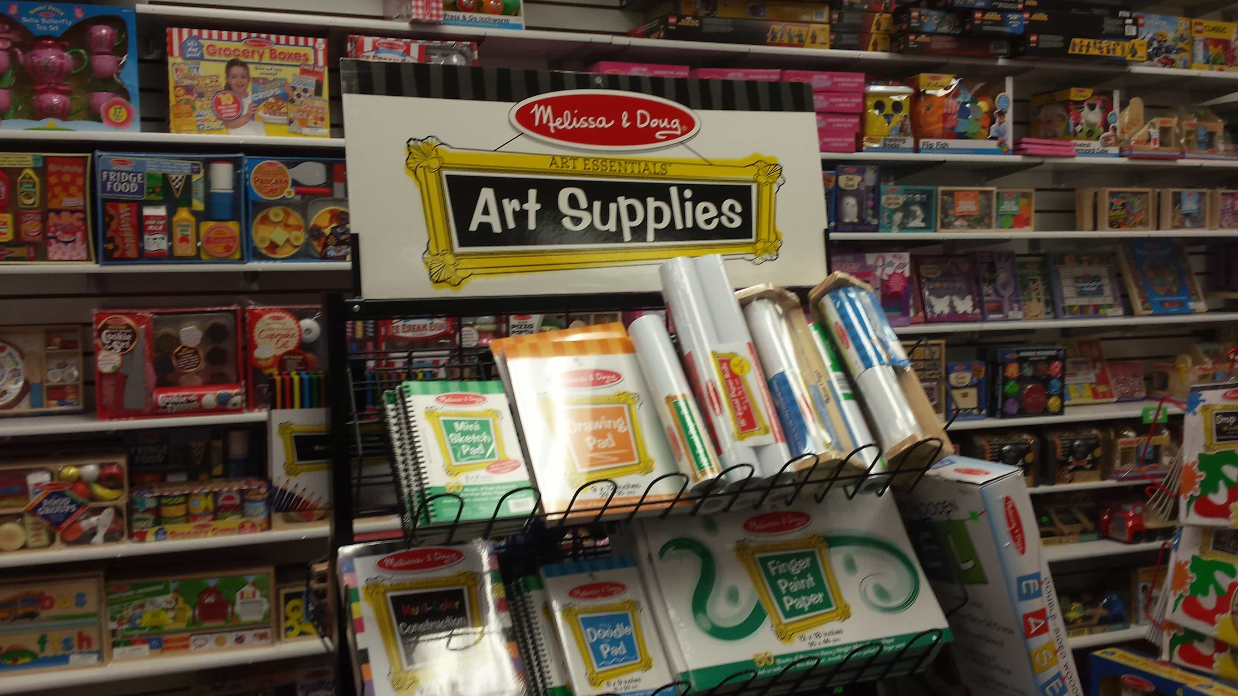 Art Supplies at ABC Toy Store