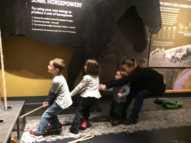 Horsepower exhibit at John Deere Museum
