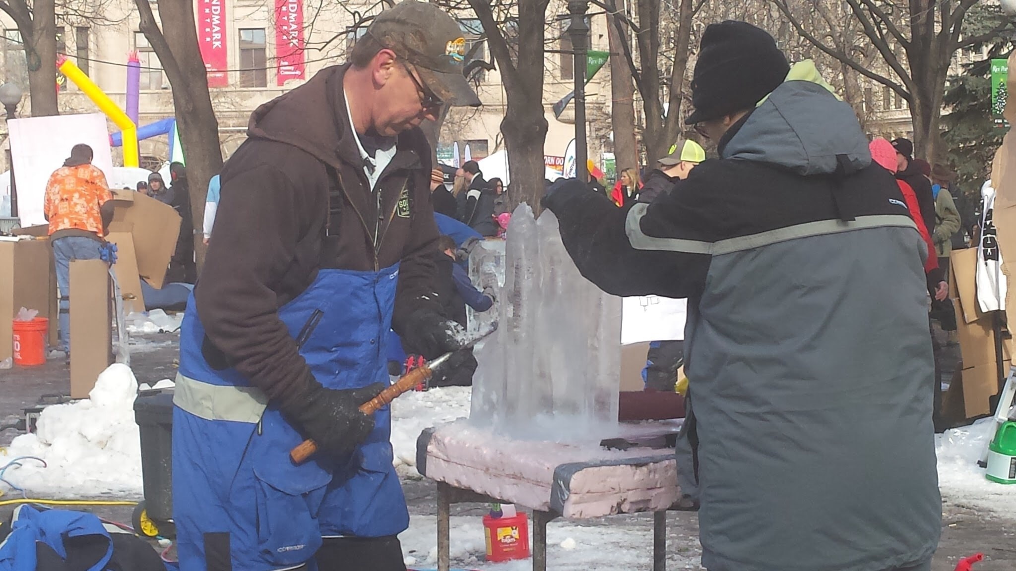 Ice Carving at the St Paul Winter Carnival