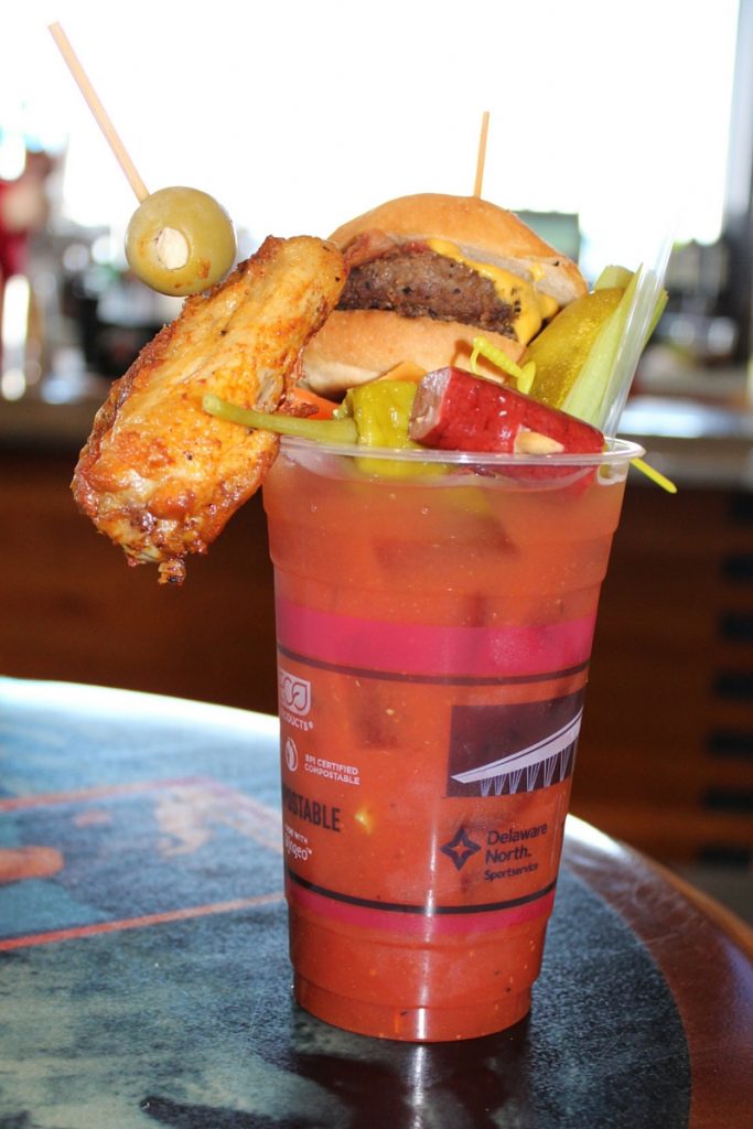 Chicken Wing Burger Bloodie Mary