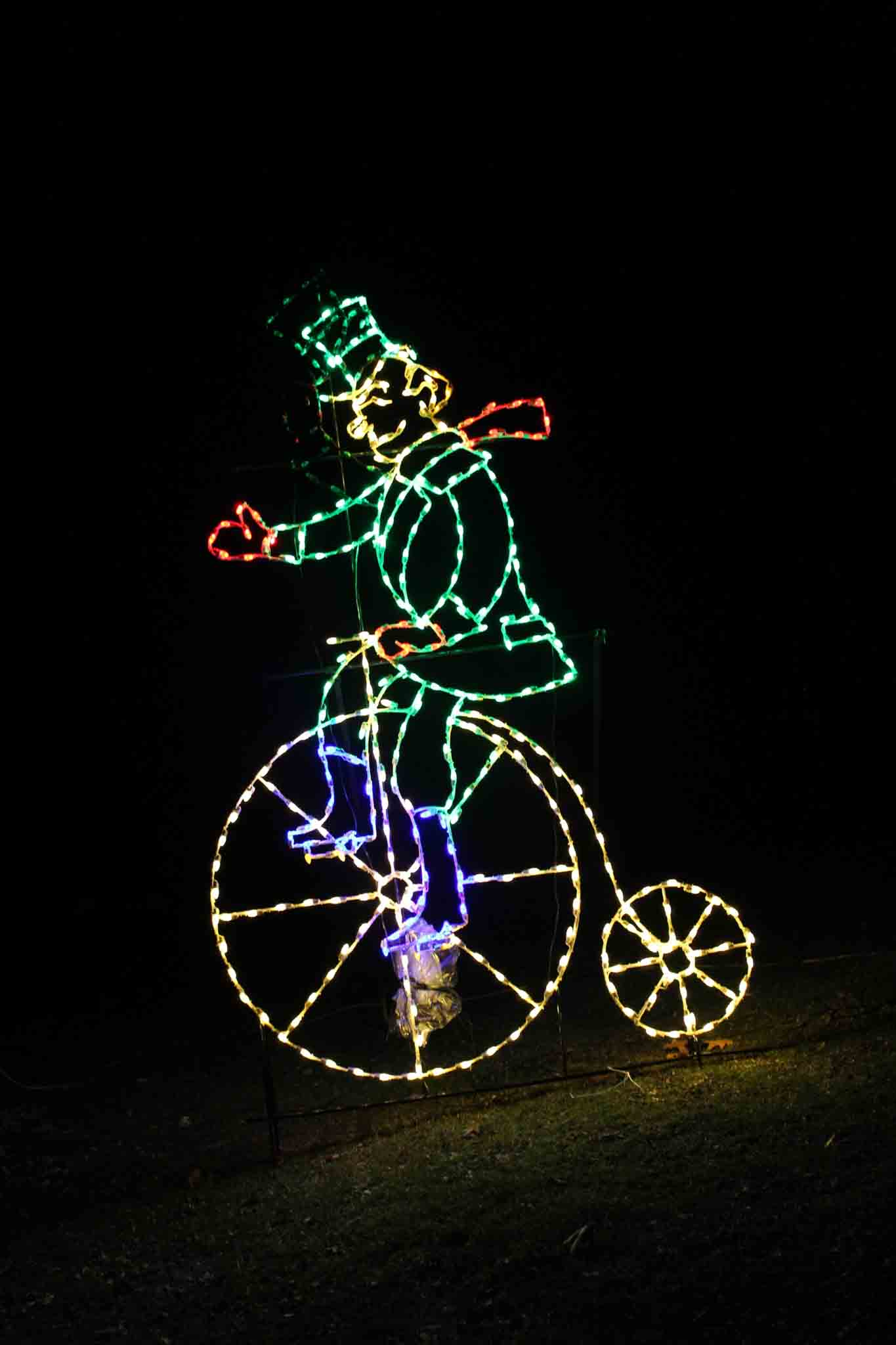 St. Paul Holiday Lights in the Park Unicycle