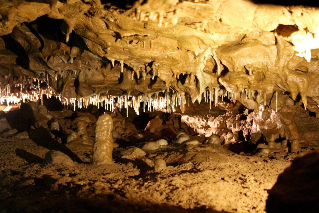 Stalagmites at Crystal Cave in WI