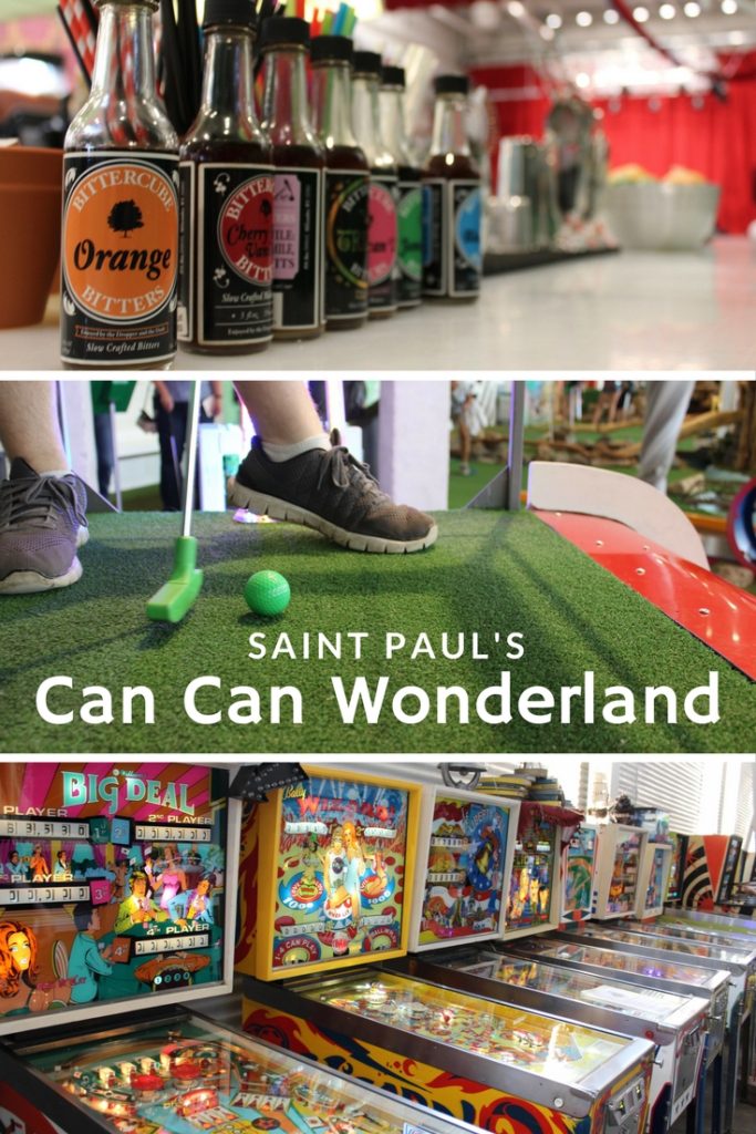 Can Can Wonerland has pinball, bar and oh yeah some of the best mini golf in the Twin Cities