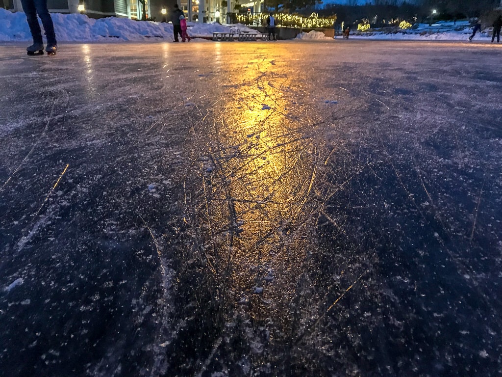 Centennial Lakes Ice Skating in MN