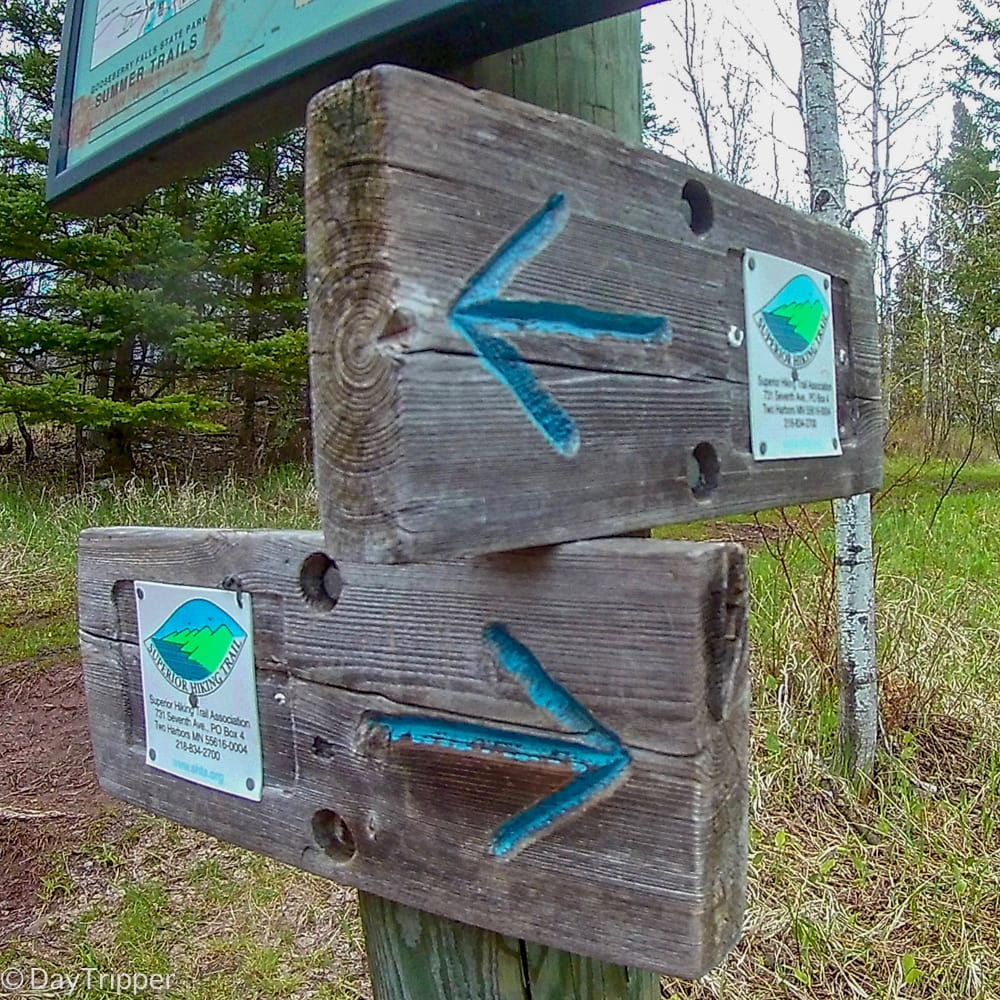 Lake Superior Hiking Trail Route Markers