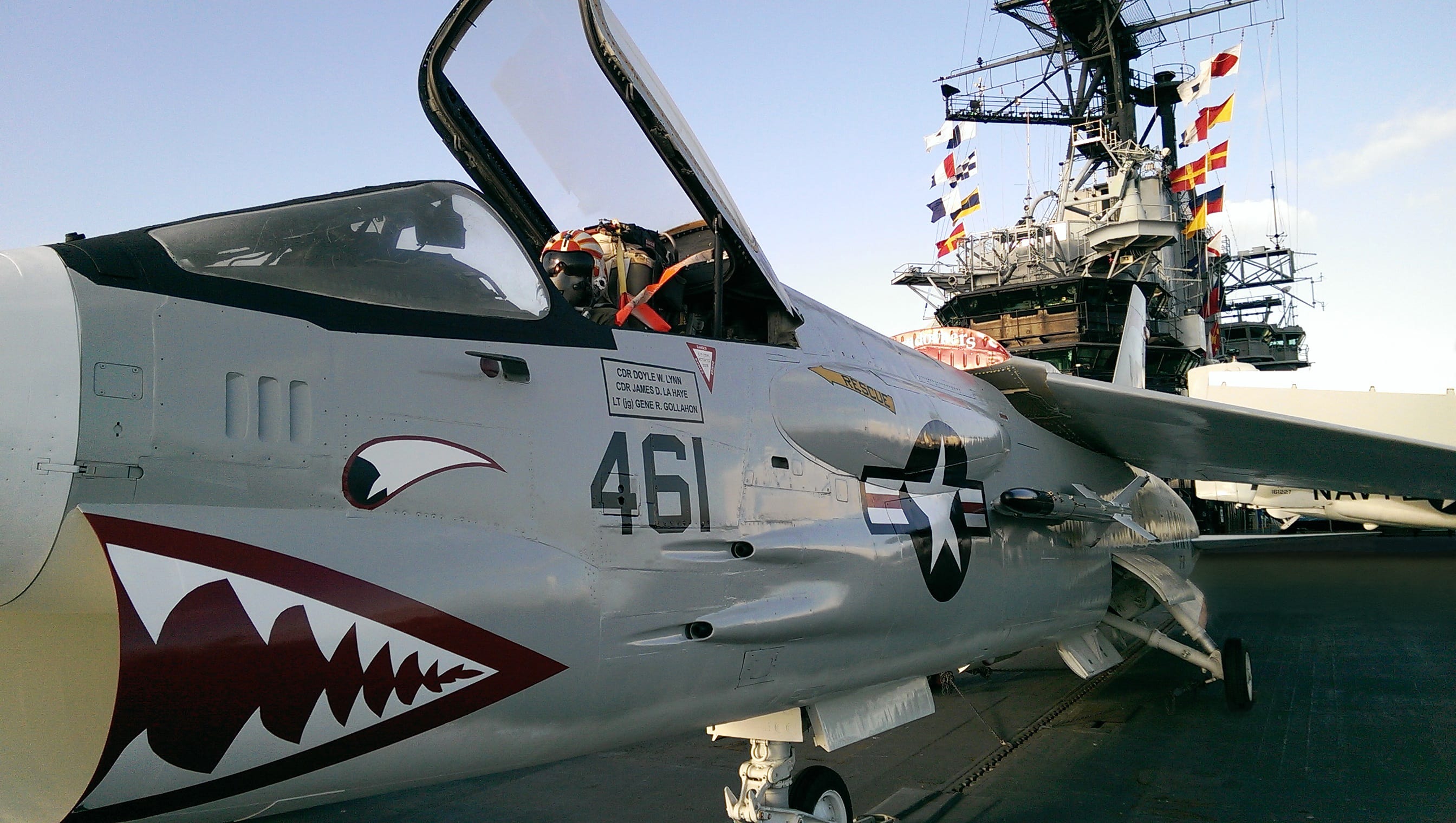 Fighter Plane aboard the USS Midway