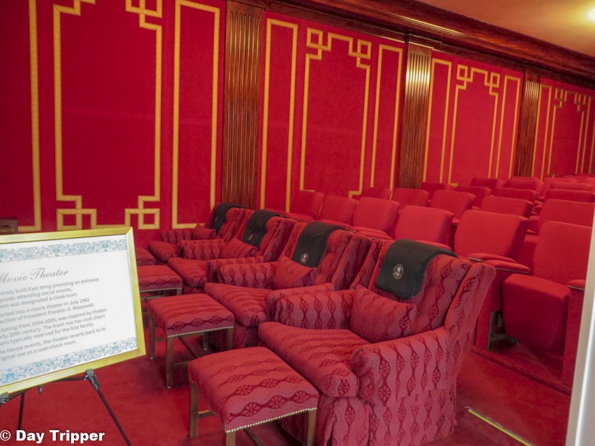 The Family Theater Room in the White House