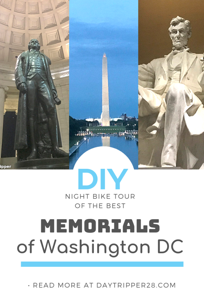 The Washington DC Memorials are best at night. Find out how to take your tour w/o a guide! Washington | DC | Reflecting Pond | Things to Do | Lincoln Memorial