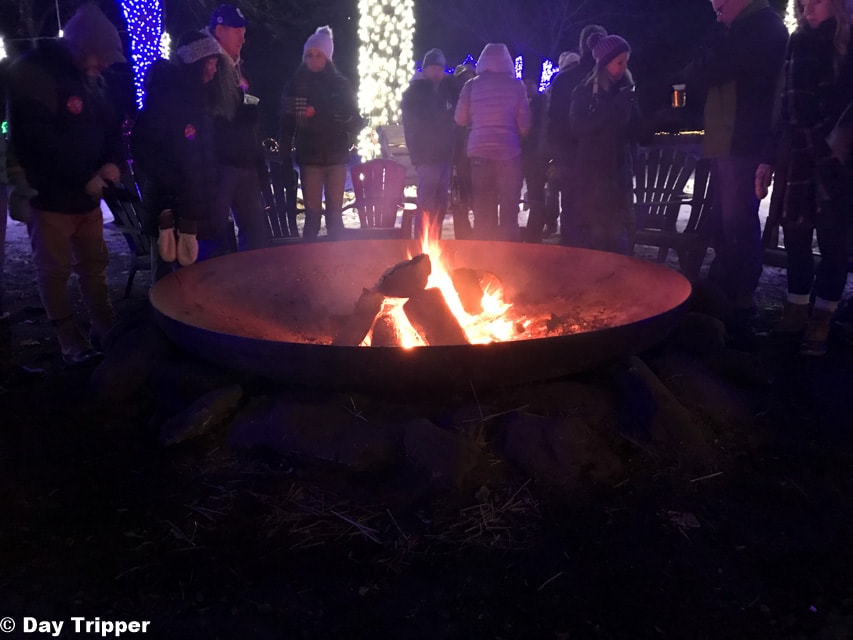 Firepit at the Spirit of Winter display in Waconia