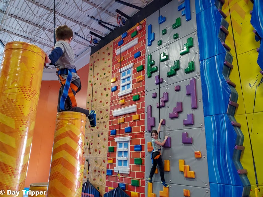 Lots to clime at the Indoor Fun At Urban Air Adventure Park