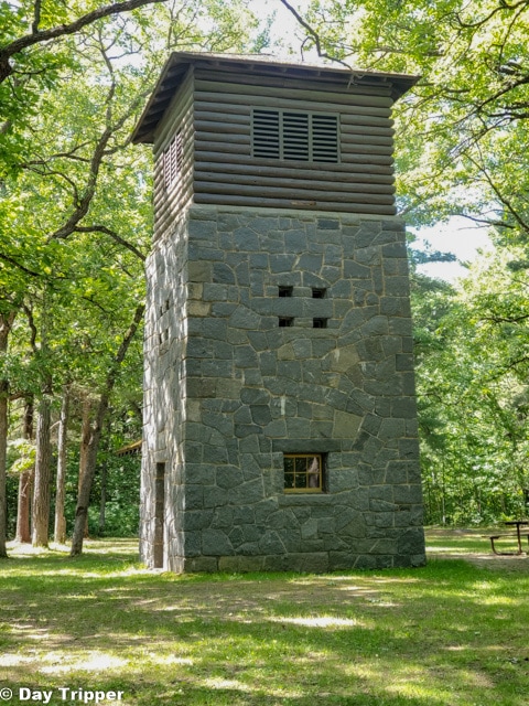 Stone Water tower at Charles A Lindbergh State Park