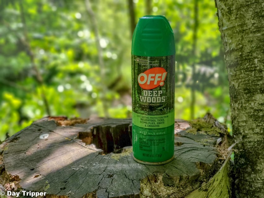 Avoiding ticks while hiking with off deep woods
