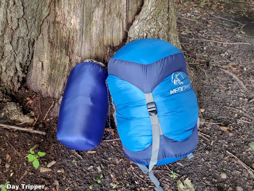 Traditional vs ultralight sleeping bag size