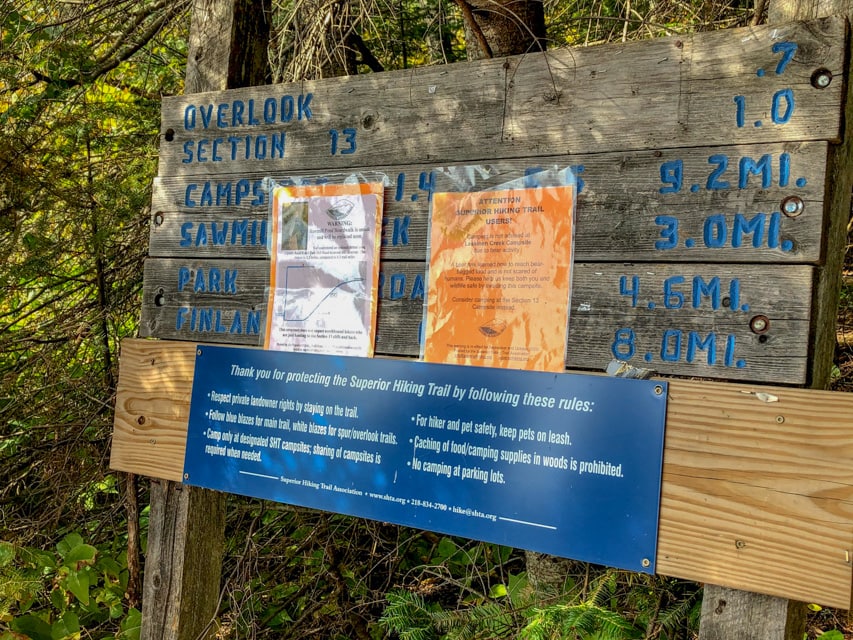 SHT Trail Head Updates and Warnings