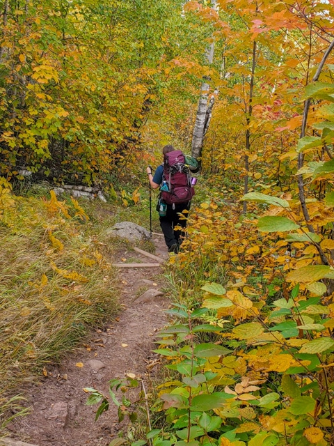 Backpacking on the Superior Hiking Trail in Fall