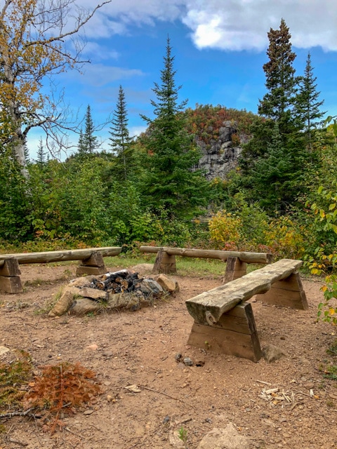 Benches on the Superior Hiking Trail