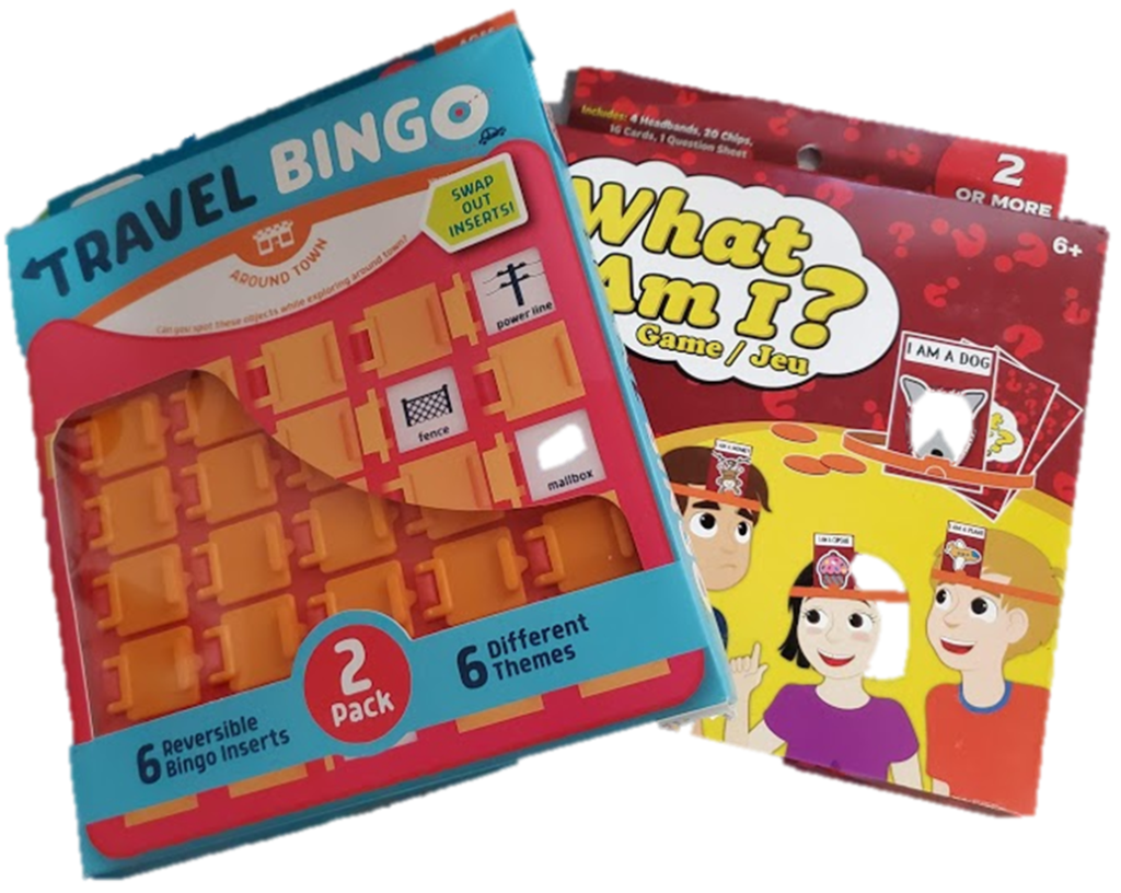 Travel bingo and other games