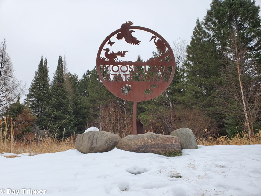 Moose Lake State Park Sign