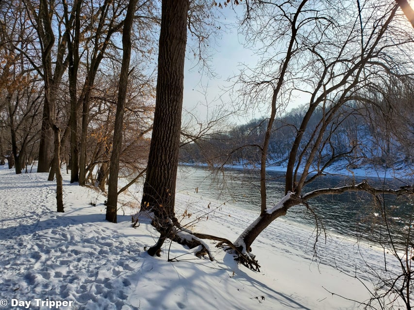 Hidden Falls Regional Park in Winter