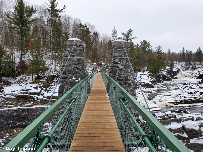 Jay Cooke State Park Bridge in Winter