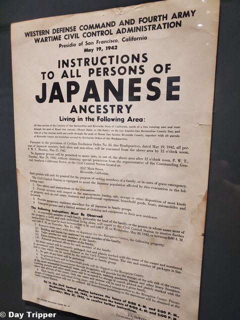 Japanese Internment Notice
