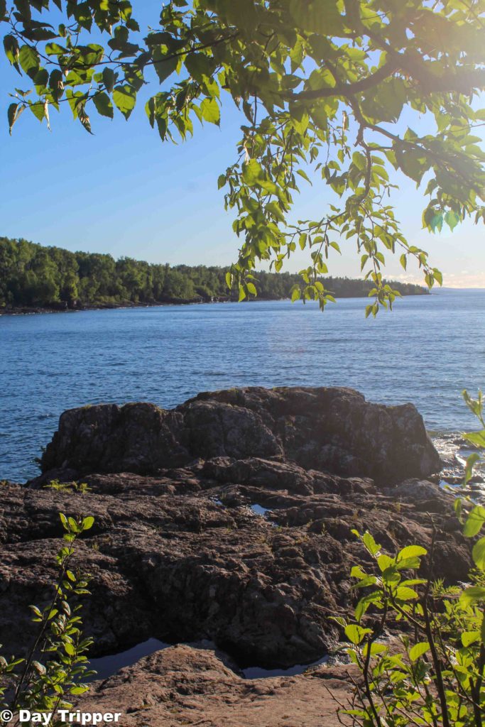View of Lake Superior at Temperance River State Park