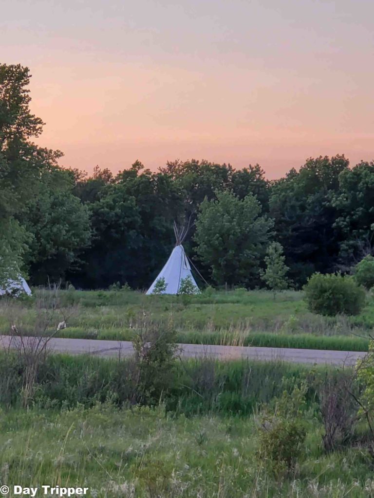 Sleep in a Tipi at Blue Mounds State Park