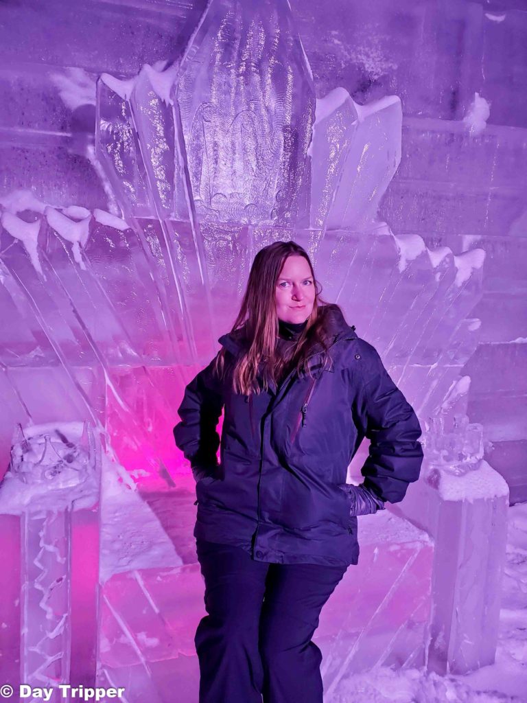 Ice Throne at the Stillwater Ice Palace Maze