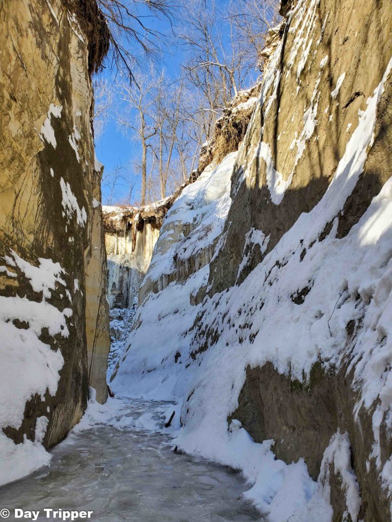 Mississippi River Trail in St Paul Hidden Slot Canyon