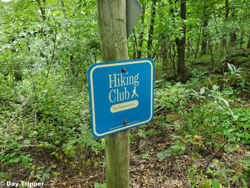 Carley State Park Hiking Club Sign 2