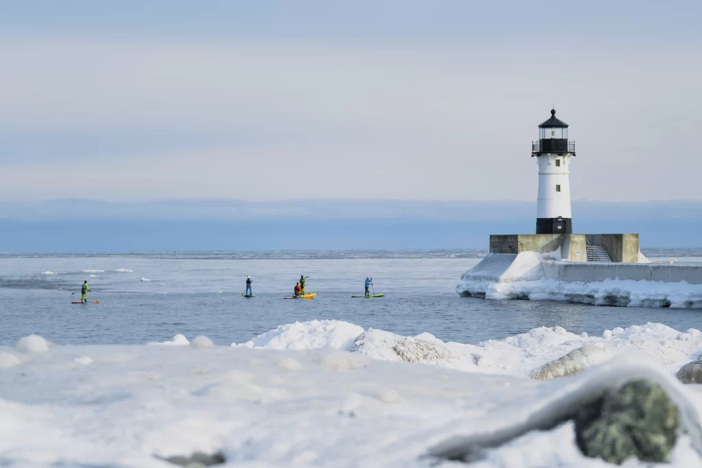 Duluth Canal Park in Winter