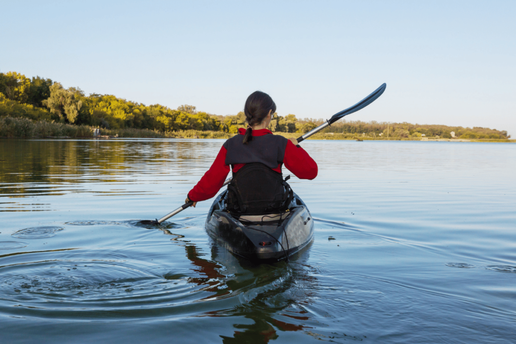 Kayaking on the Mississippi River