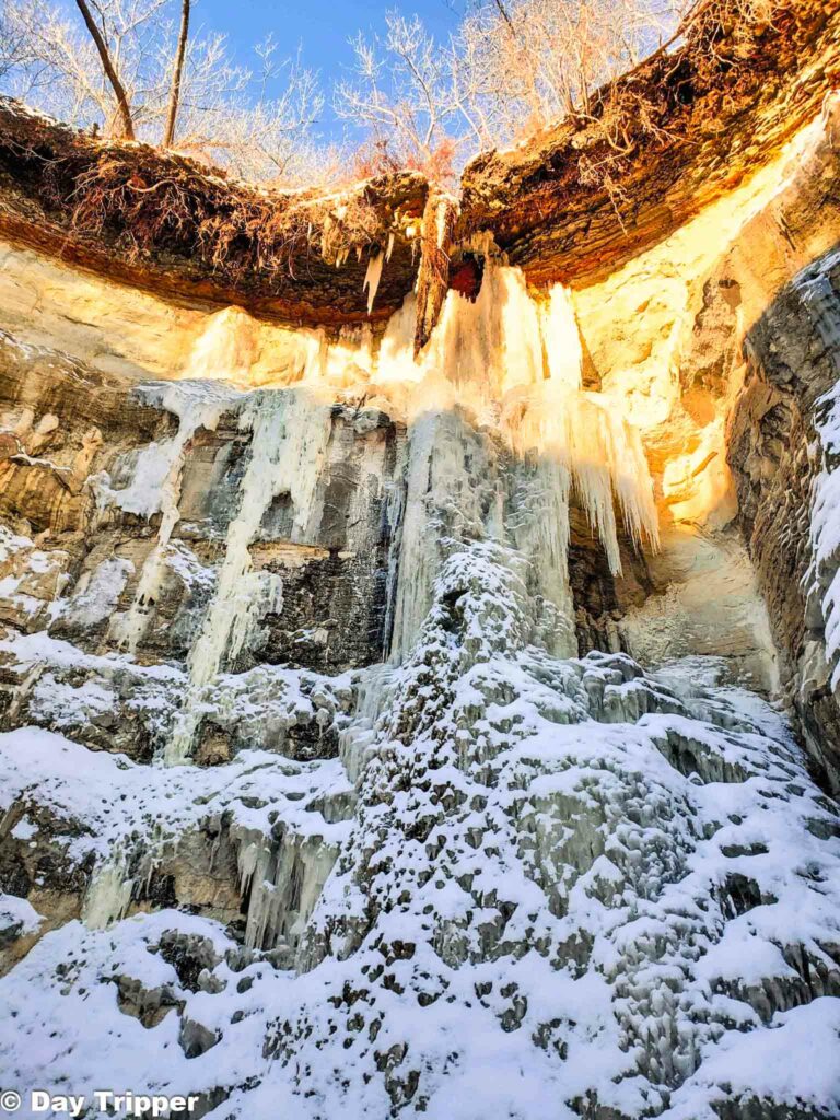 Minnesota Frozen Waterfall Slot Canyon