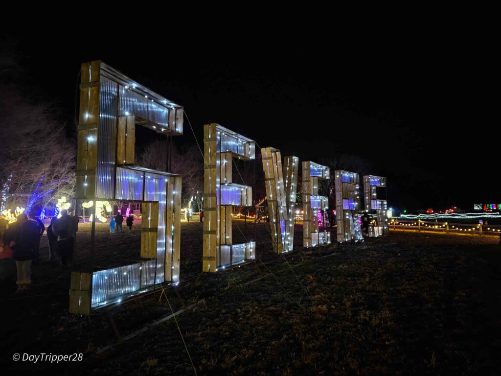 Severs Holiday Light Sign